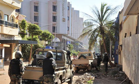 Retención de rehenes en un hotel de Bamako, Malí
